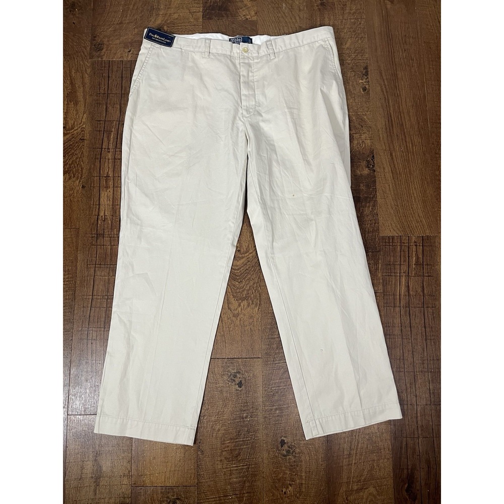 Polo Ralph Lauren Preston Pant Men's 42x32 Light Khaki Chino Cotton Classic Fit